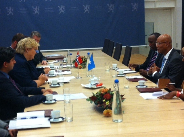 Somalia: Prime Minister meets Norwegian Prime Minister in Norway