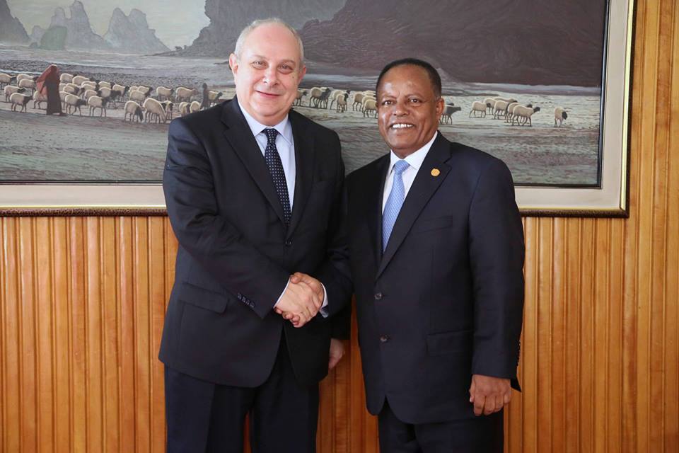 Ethiopia: Ambassador Taye Atskeselassie holds talks with H.E Mr. Mario Giro