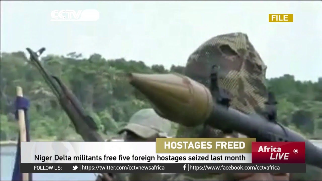 Niger Delta militants free five foreign hostages seized last month