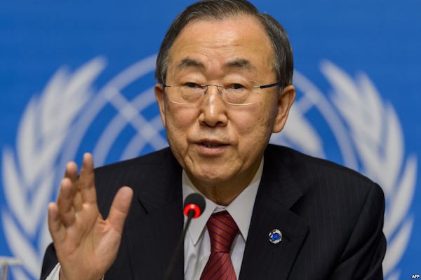 Ban Ki Moon Calls for Demilitarization of Juba
