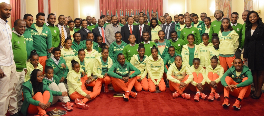 Ethiopia: President bids farewell to Rio Olympic Squad 2016