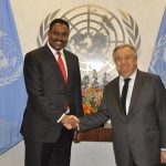FM Dr. Workneh Gebeyehu meets with UN Secretary-General, Mr. Antonio Guterres