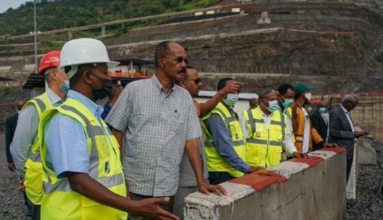 President Isaias Pay A Visit To Koysha Hydroelectric Dam