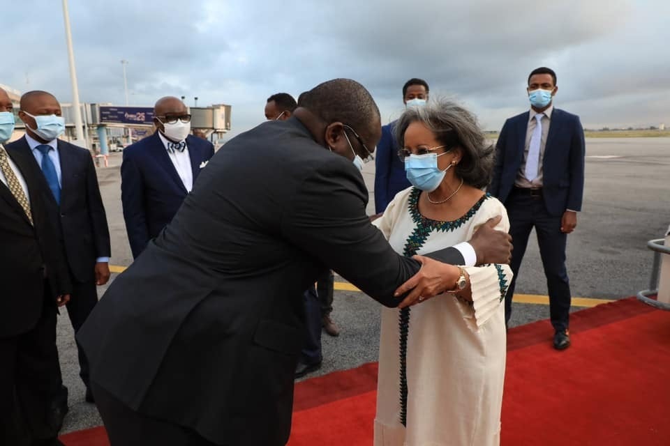 President Sahle-Work Arrives In Abidjan, Cote D’Ivoire