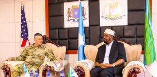 AFRICOM commander meets with Madobe in Kismayo