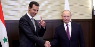 President Bashar Assad and president putin